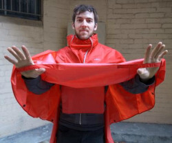 Poncho cycling cape