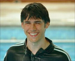 Swimming Training in Tracksuit